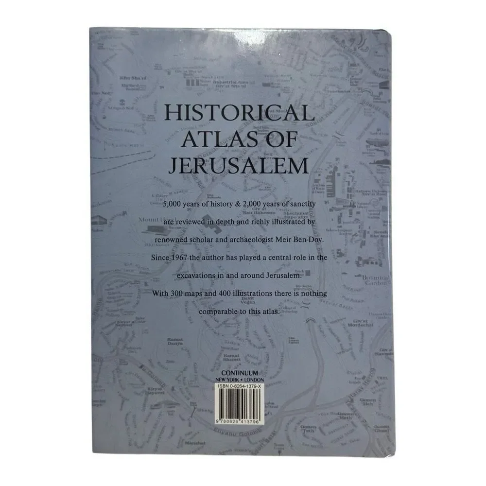 Historical Atlas of Jerusalem by Meir Ben-Dov (2002, Hardcover, Dust Jacket)